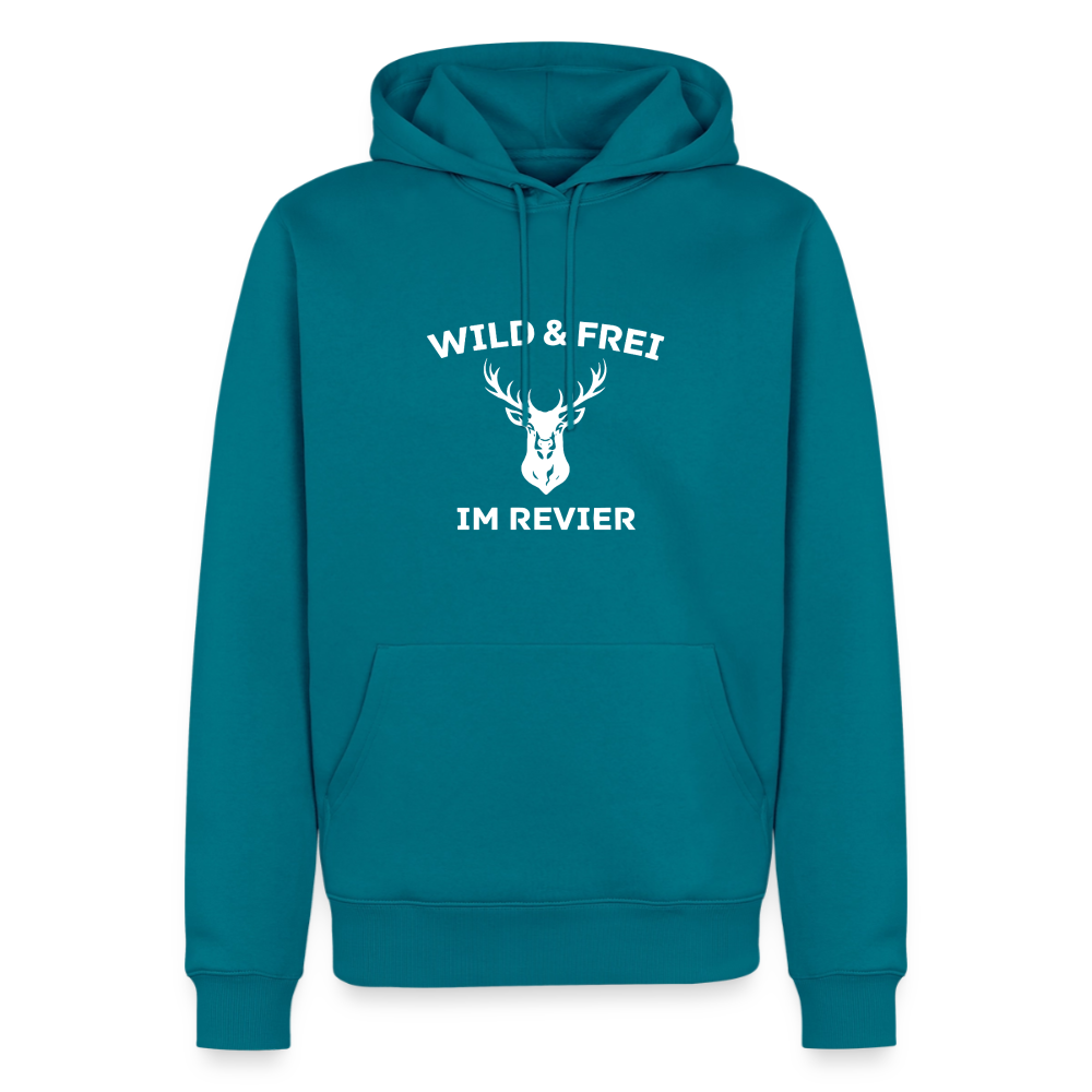 Men’s Premium Hoodie - petrol